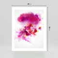 Plakat bez ramy 40x50 - Kwiaty abstrakcji - abstrakcja, kwiaty