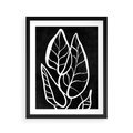 Plakat w ramie 40x50 - Lustrzane Odbicie - mroczna sztuka, minimalizm - rama czarna