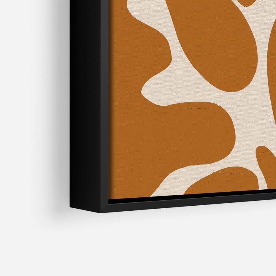 Obraz w ramie 50x50 - Wnętrza Akwarelowej Wyobraźni - abstrakcyjny obraz, plakat - rama czarna