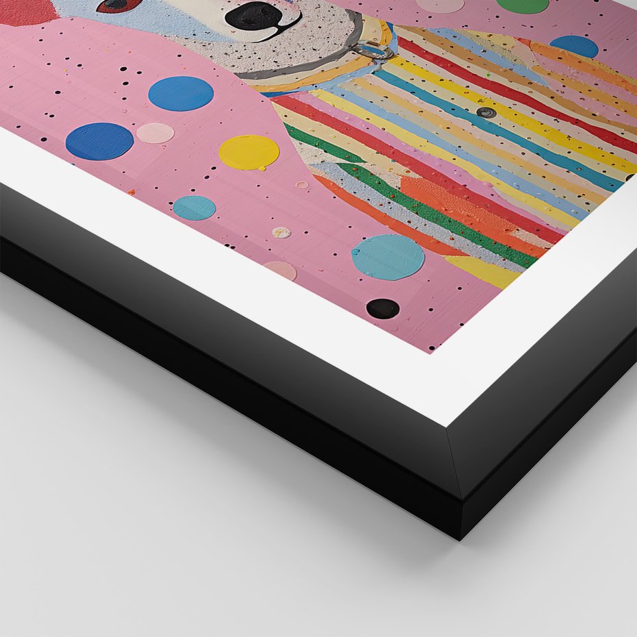 Zestaw obrazy w ramie 40x50 galeria - dla, dzieci, pieski, akwarela - rama czarna