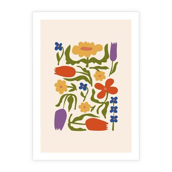 Plakat bez ramy 40x50 - Minimalistyczna Harmonia - kwiaty, sztuka nowoczesna