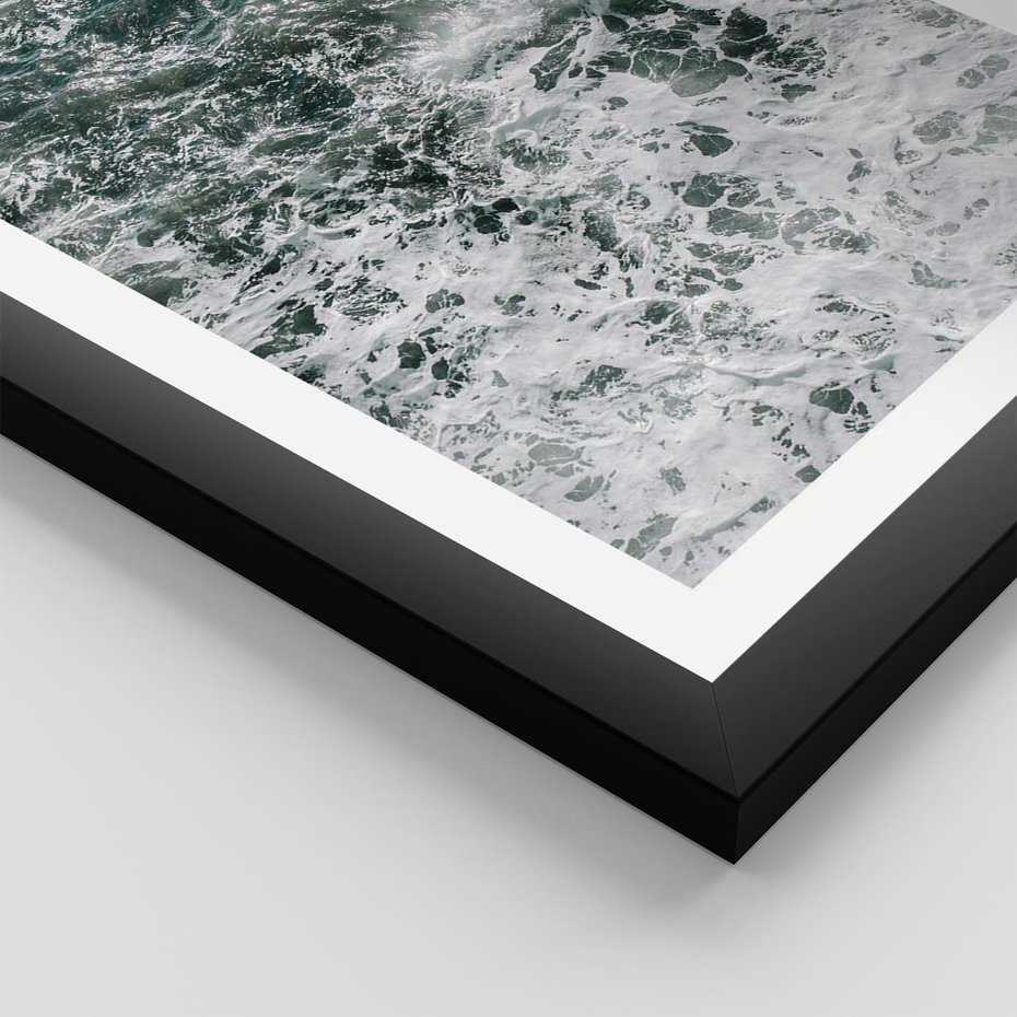 Plakat w ramie 30x40 - Sztormowa Przygoda - morze, ocean - rama czarna