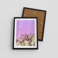 Plakat w ramie 30x40 - Kwiatowa Uroda - kwiaty, hortensje - rama czarna