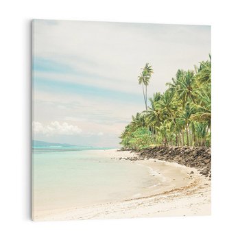 Obraz na płótnie 40x40 - Uczta Egzotycznych Marzeń - fotografia, rajska plaża
