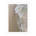 Plakat bez ramy 21x30 - Fale Morza na Piasku - plaża, morze