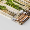 Obraz na płótnie 80x80 - Zaklęta Przestrzeń - uliczka, perspektywa