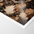 Plakat bez ramy 21x30 - Jesienna Melodia: Liście i Szyszki - suche liście, szyszki