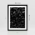 Plakat w ramie 30x40 - Geometryczna nowoczesność - geometryczne, nowoczesne - rama czarna