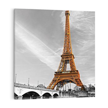 Obraz na płótnie 30x30 - Echa Wieży Eiffla - wieża, Eiffla