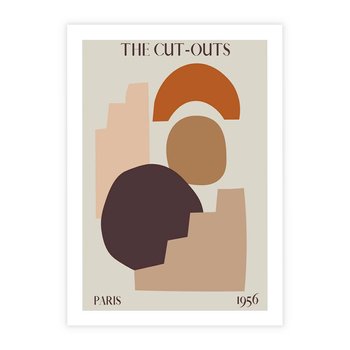 Plakat bez ramy 30x40 - Boho Urok: Plakat z Kolorem Ziemi i Typografią - boho grafika, kolory ziemi