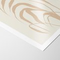 Plakat bez ramy 21x30 - Formy Nowoczesności - minimalistyczny plakat, liście palmy