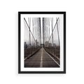 Plakat w ramie 30x40 - Nowoczesna Linia - most, nowoczesna - rama czarna