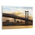 Obraz na płótnie 100x70 - Most w amerykańskim stylu - Philadelphia, most