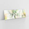 Obraz na płótnie 120x40 - Delikatne Kolory - akwarelowe, kwiaty