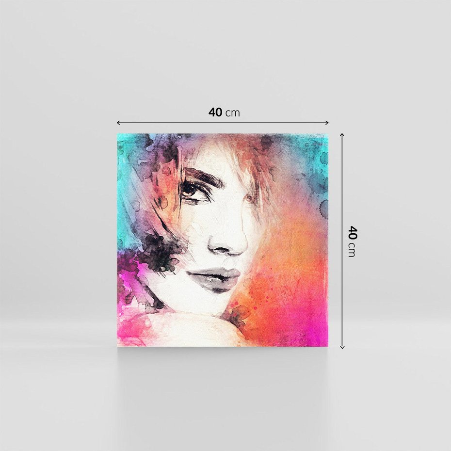 Obraz na płótnie 40x40 - Kobieta w sztuce - portret, kobieta