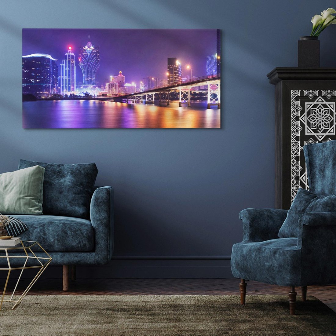 Obraz na płótnie 100x50 - Lawenda: Pachnące pole kwiatów - kwiaty, lawenda