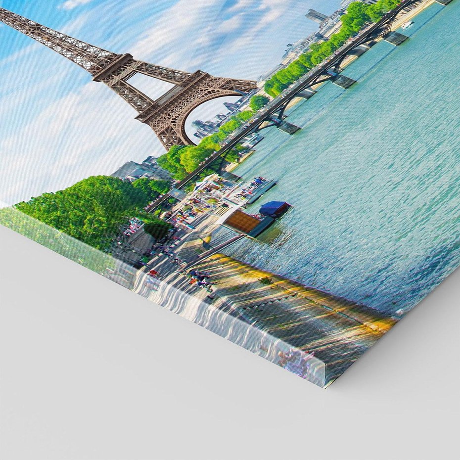 Obraz na płótnie 70x50 - Romantyczne spotkanie - Paryż, Wieża