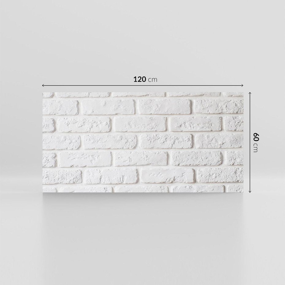Obraz na płótnie 120x60 - Wymiarowa Struktura - ściana, cegła