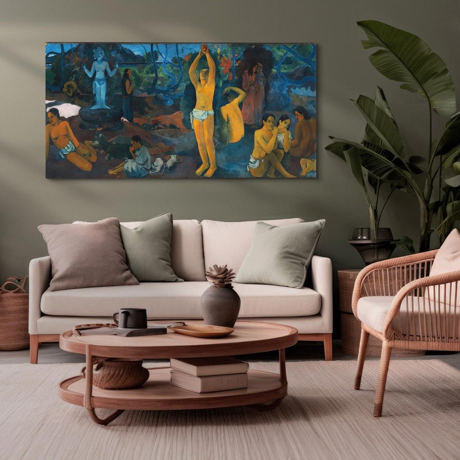 Obraz na płótnie 100x50 - Skąd przyszliśmy? Kim jesteśmy? Dokąd idziemy? - Reprodukcja - reprodukcja, obraz na płótnie