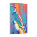 Obraz na płótnie 50x70 - Olejne Wibrujące Emocje - abstrakcyjny obraz, różne kolorowe maźnięcia pędzla