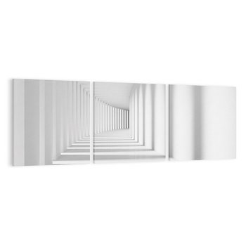 Obraz na płótnie 90x30 - Abstrakcyjny tunel: Podróż w inną przestrzeń - 3D, abstrakcja