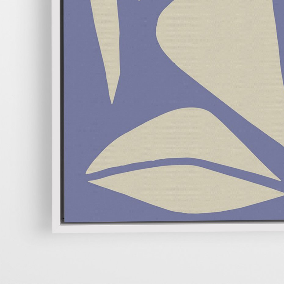 Obraz w ramie 70x100 - Echa Wizualnej Transcendencji - skandynawski styl, plakat - rama biała