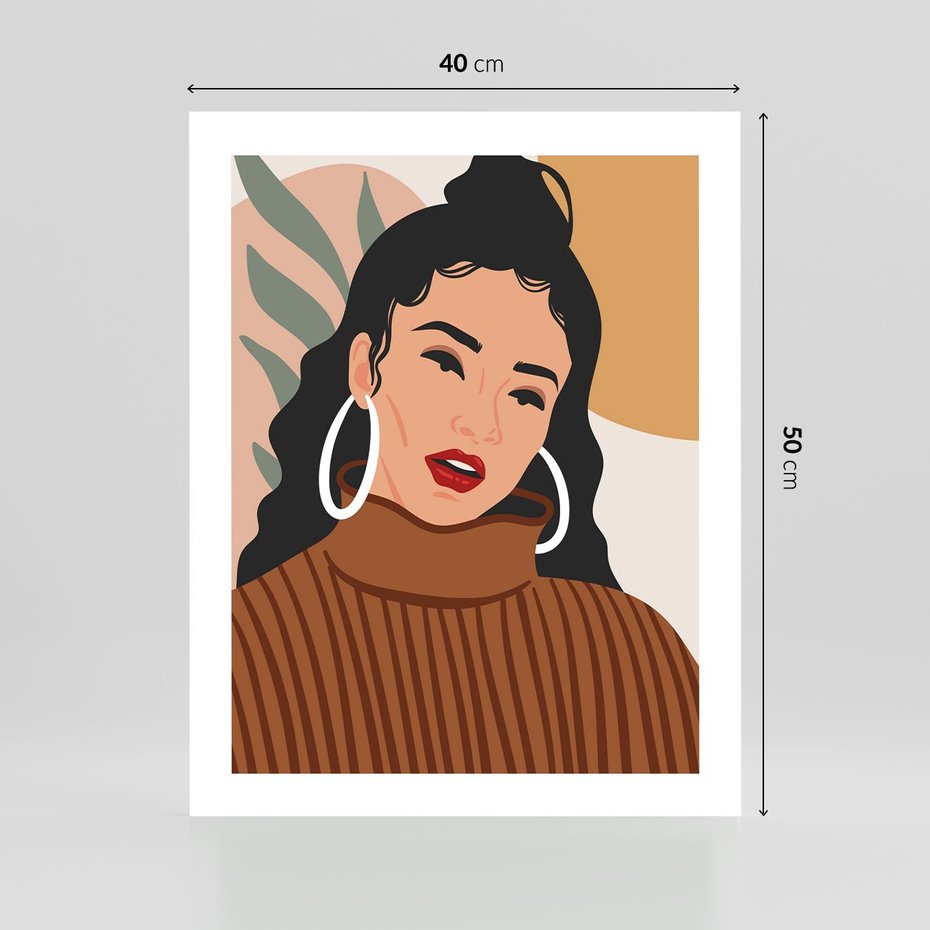 Plakat bez ramy 40x50 - Kobiece Wibracje - nowoczesny plakat, styl retro