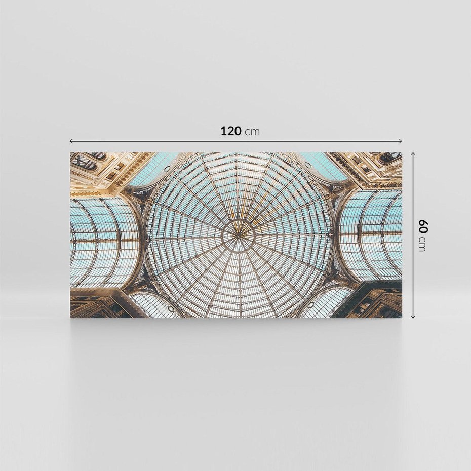 Obraz na płótnie 120x60 - Magia Sklepienia - sklepienie, szklany dach