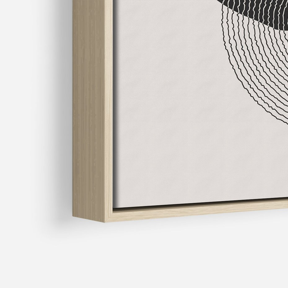 Obraz w ramie 80x120 - Migotliwa Opowieść - abstrakcyjna kompozycja, okręgi - rama drewno