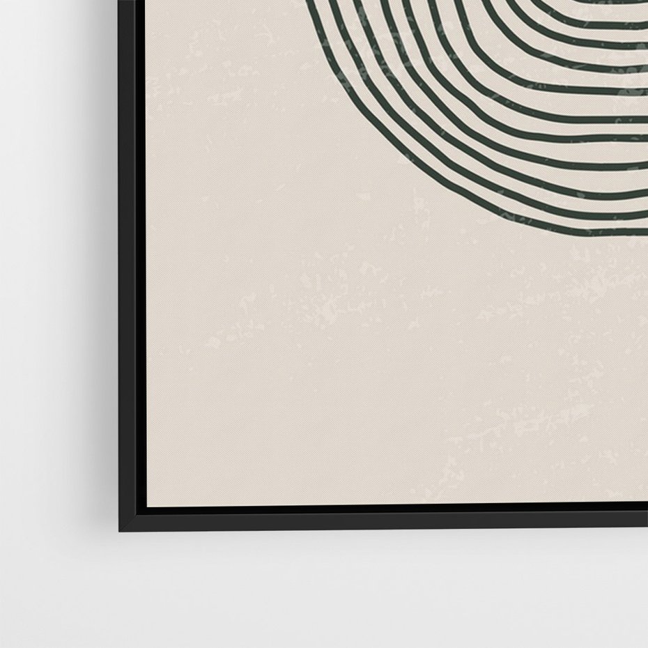 Obraz w ramie 50x70 - Odbicia Wyobraźni - nowoczesna sztuka, minimalizm - rama czarna