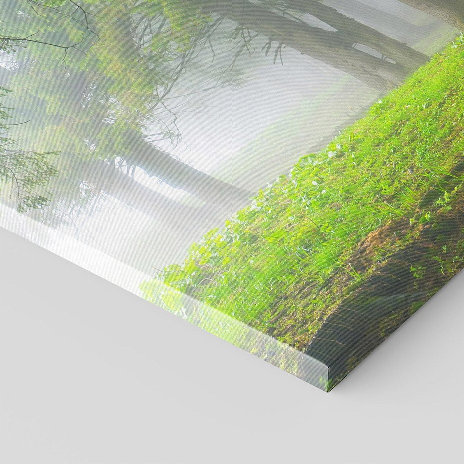 Obraz na płótnie 120x80 - Drzewa w harmonii - las, drzewa