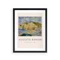 Plakat w ramie 30x40 - Plakat z Reprodukcją A. Renoira - Auguste Renoir, Morze i klify - rama czarna
