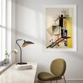 Plakat bez ramy 21x30 - Kolorowe Wnętrza Inspiracji - abstrakcyjny obraz, jak kandinsky