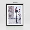 Plakat w ramie 30x40 - Przemijający urok miasta - miasto, uliczka - rama czarna