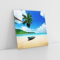 Obraz na płótnie 60x60 - Raj na plaży z palmami - plaża, palma