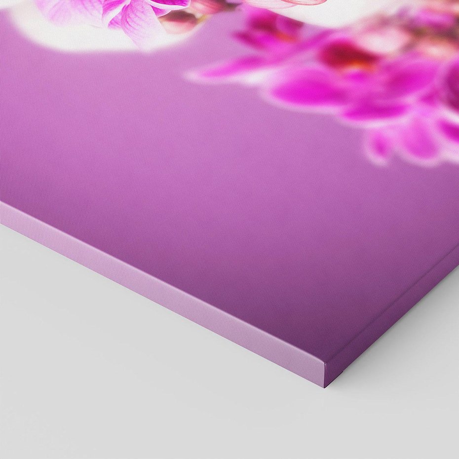 Obraz na płótnie 70x70 - Relaksująca orchidea w spa - spa, orchidea