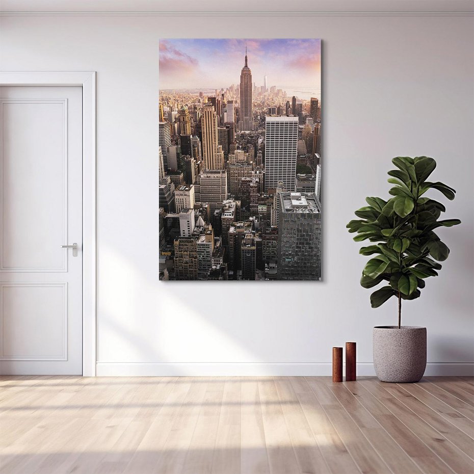 Obraz na płótnie 80x120 - Pulsujące serce USA - NY, Nowy Jork