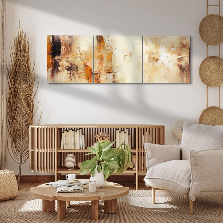 Obraz na płótnie 120x40 - Odbicie utraconych barw - abstrakcja, tekstury farb