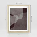 Plakat w ramie 40x50 - Obce Odcienie - mroczny plakat, nowoczesne wnętrza - rama drewno