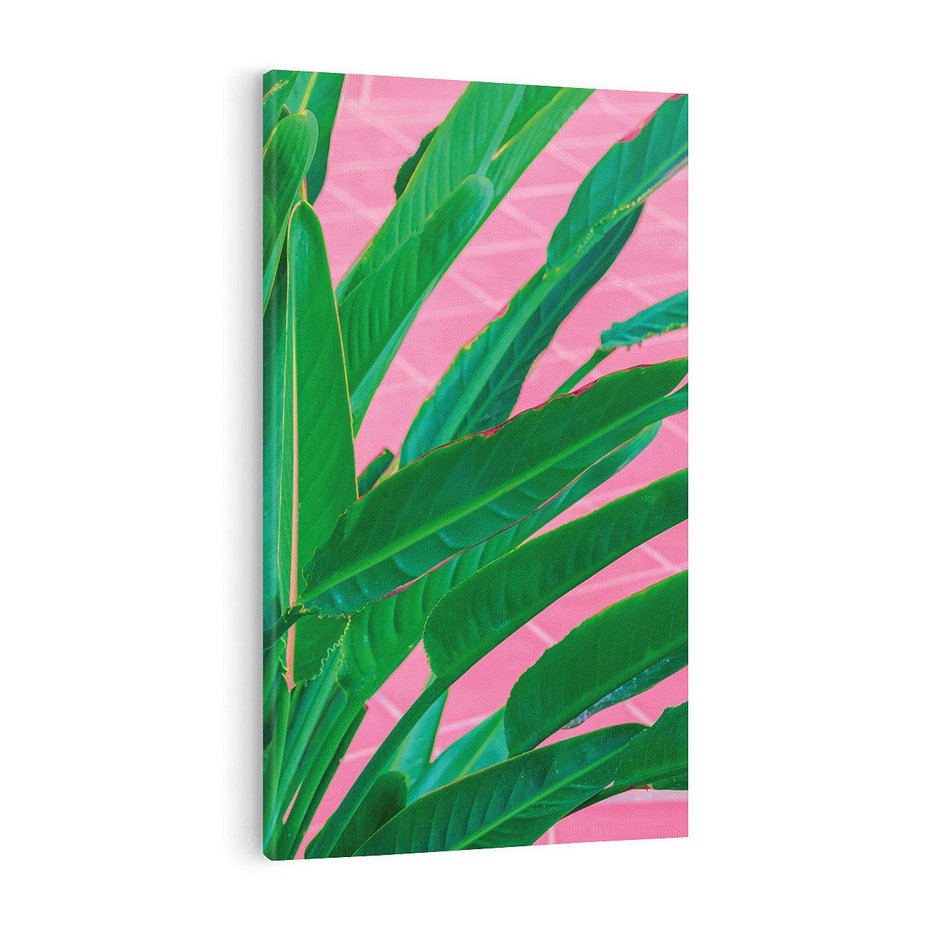 Obraz na płótnie 70x100 - Odezwij się do przeszłości - liście, retro