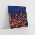 Obraz na płótnie 30x30 - Nocne impresje Paryża - Paryż, noc