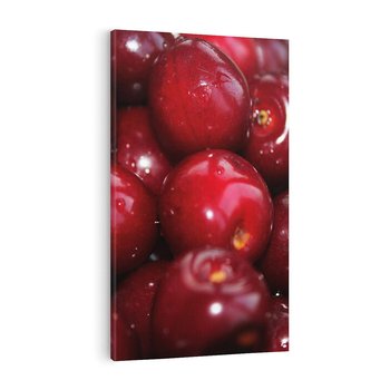 Obraz na płótnie 80x120 - Wiśnie Owocowa Rozkosz - wiśnie, owoce