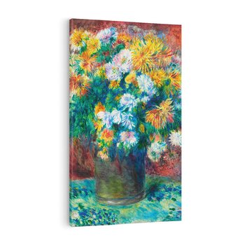 Obraz na płótnie 50x70 - Chryzantemy (1881–1882), Pierre-Auguste Renoir - Reprodukcja - reprodukcja, obraz na płótnie
