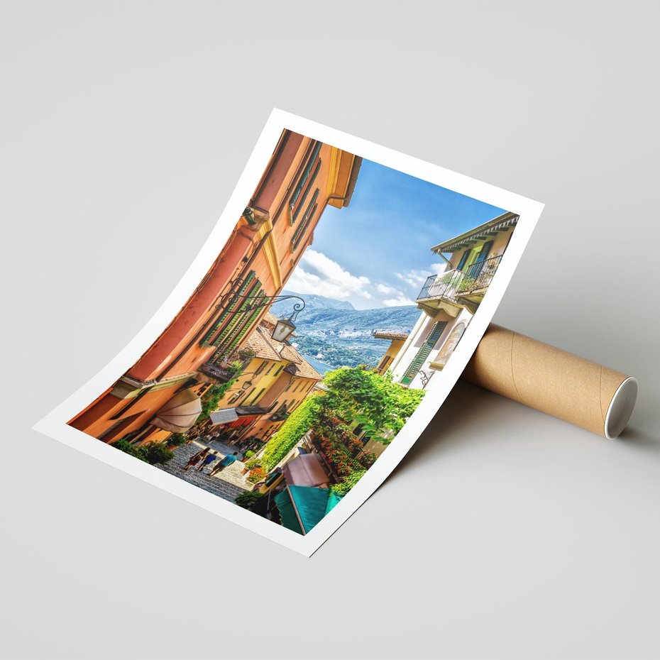 Plakat bez ramy 21x30 - Tropienie Nieskończoności - uliczka, perspektywa