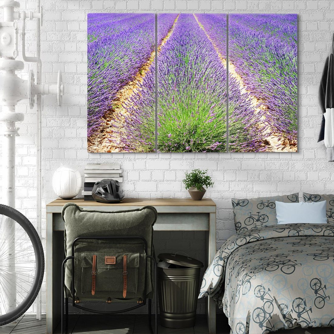 Obraz na płótnie 120x80 - Lawendowy kwiat - lawenda, kwiat