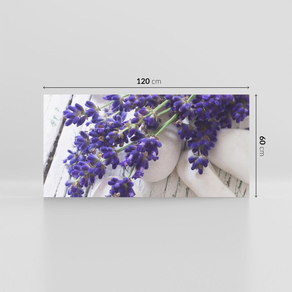 Obraz na płótnie 120x60 - relaks z aromatem - lawenda, spa