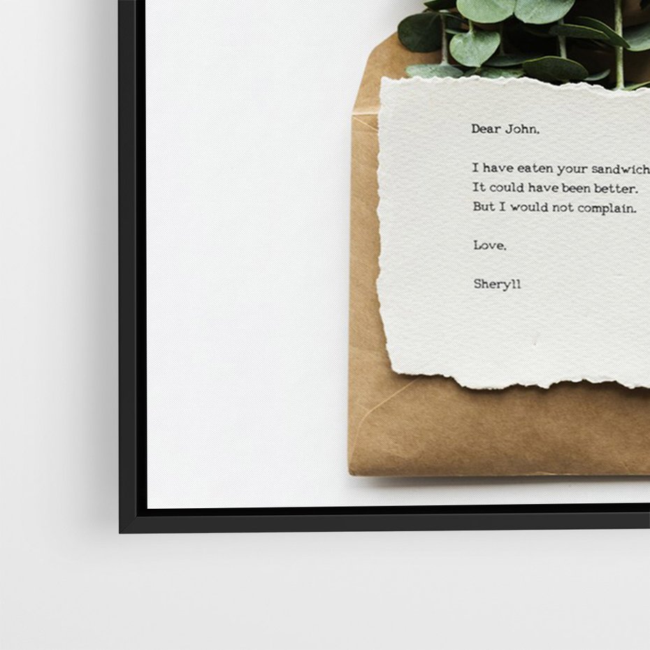 Obraz w ramie 70x100 - Eukaliptusowa harmonia - eukaliptus, liście - rama czarna