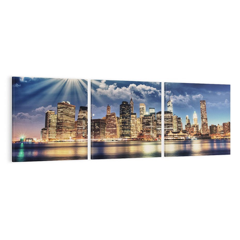 Obraz na płótnie 120x40 - Majestatyczny Manhattan - Nowy York, USA
