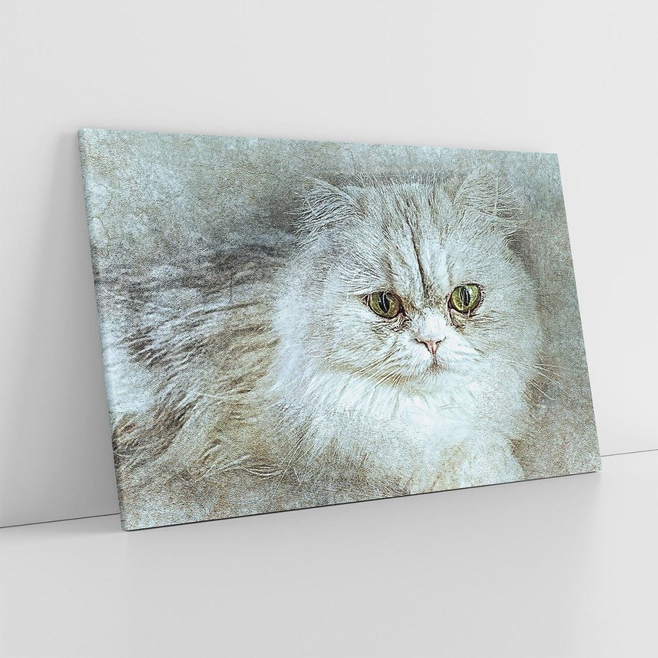 Obraz na płótnie 70x50 - Zwierzęca abstrakcja: Kot - kot, zwierzę