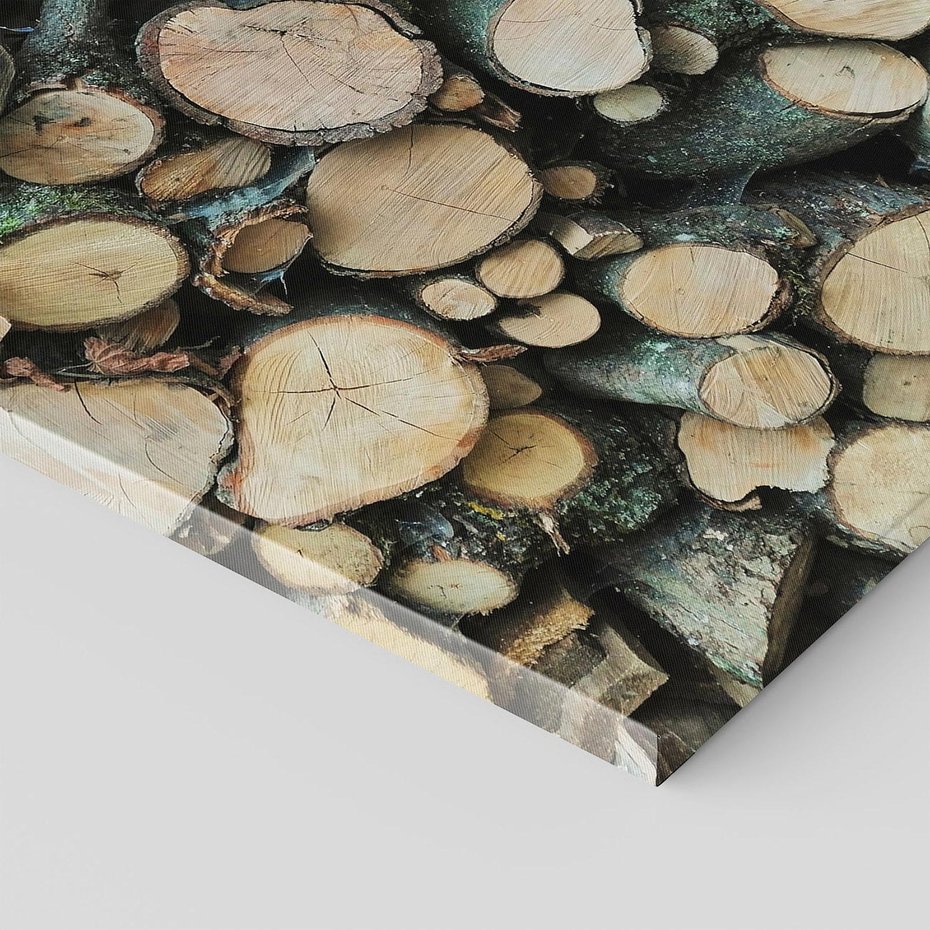 Obraz na płótnie 50x70 - Bliskość Natury - drewno, las